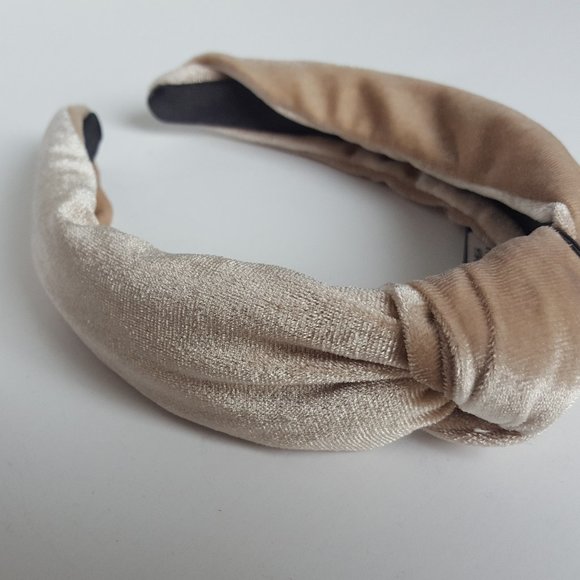 AQUA velvet knot wide headband turban - Picture 2 of 9